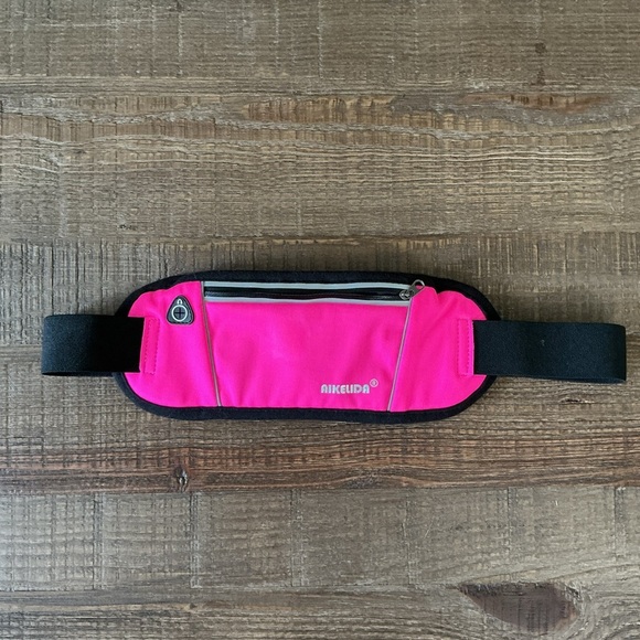 Aikelida Neon Pink Waist Bag with Black Straps - Picture 1 of 4